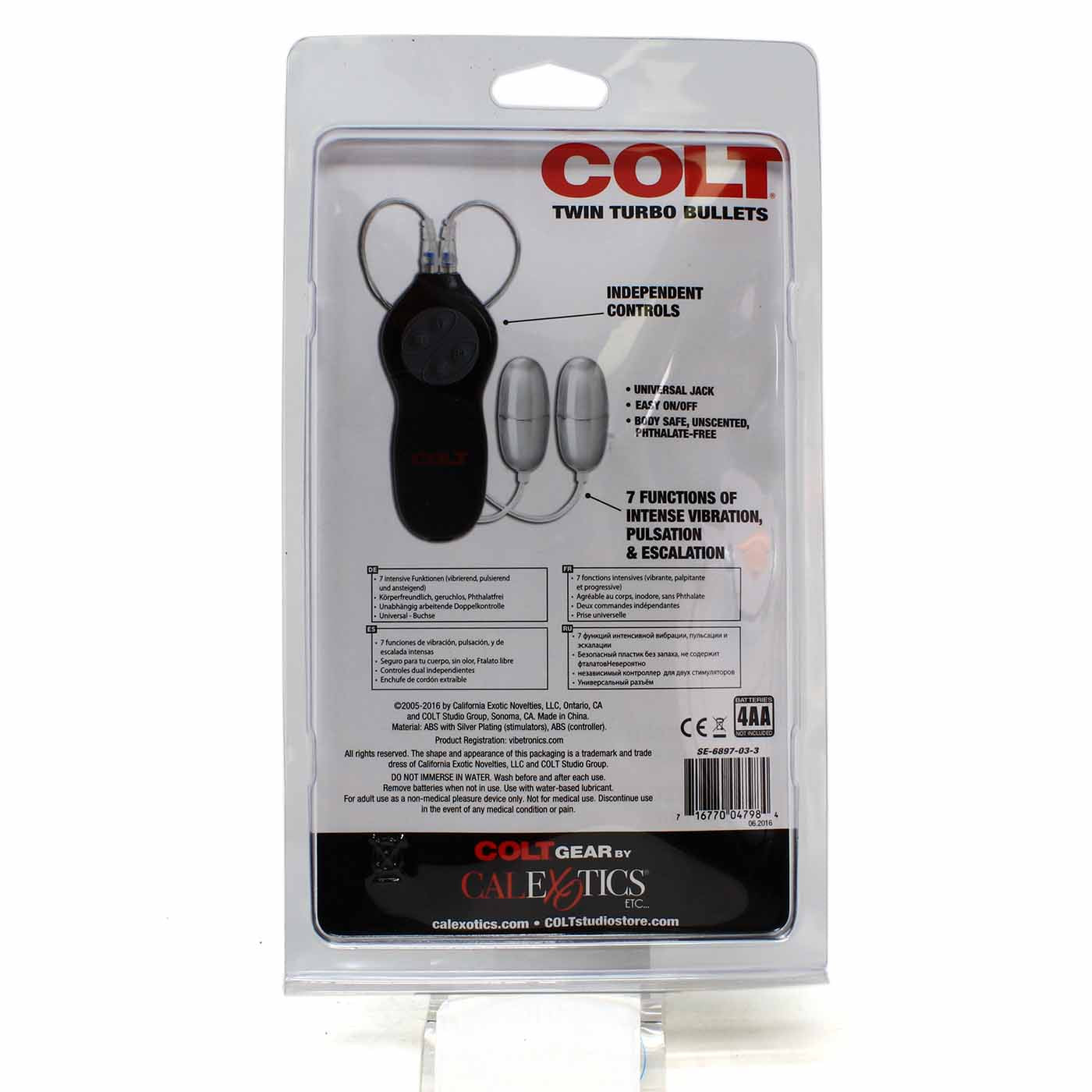 COLT 7 Function Twin Turbo Bullet Vibrators