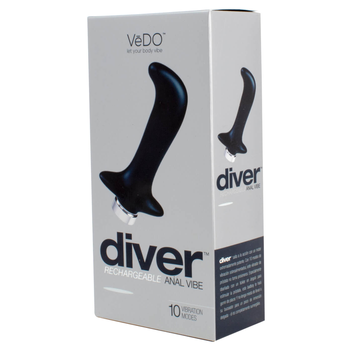 VeDO Diver USB Rechargeable 10 Function Anal Vibe