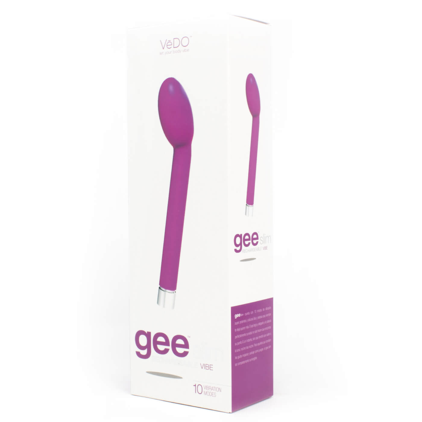 Vedo Gee Slim 10 Function Extra Quiet USB Rechargeable G-Spot Vibrator