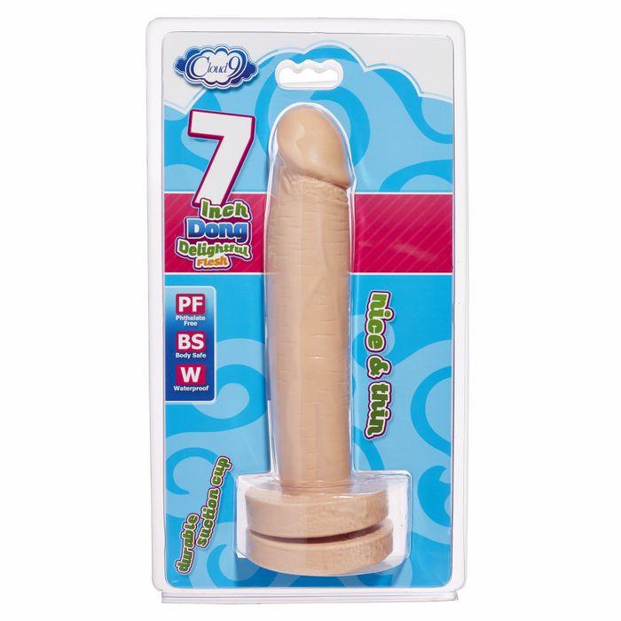 Cloud 9 Delightful Dong 7 Inch Realistic Suction Cup Anal Dildo