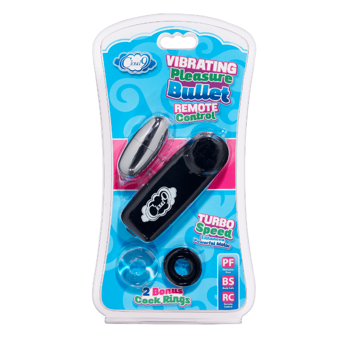 Cloud 9 Bullet Black W/Cock Rings