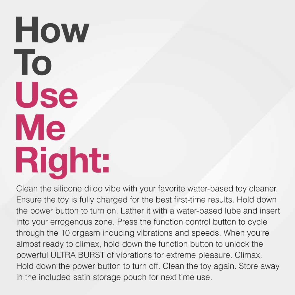 Simpli Pleasure ULTRA 10 Function Rotating Realistic 7 Inch Vibrating Dildo