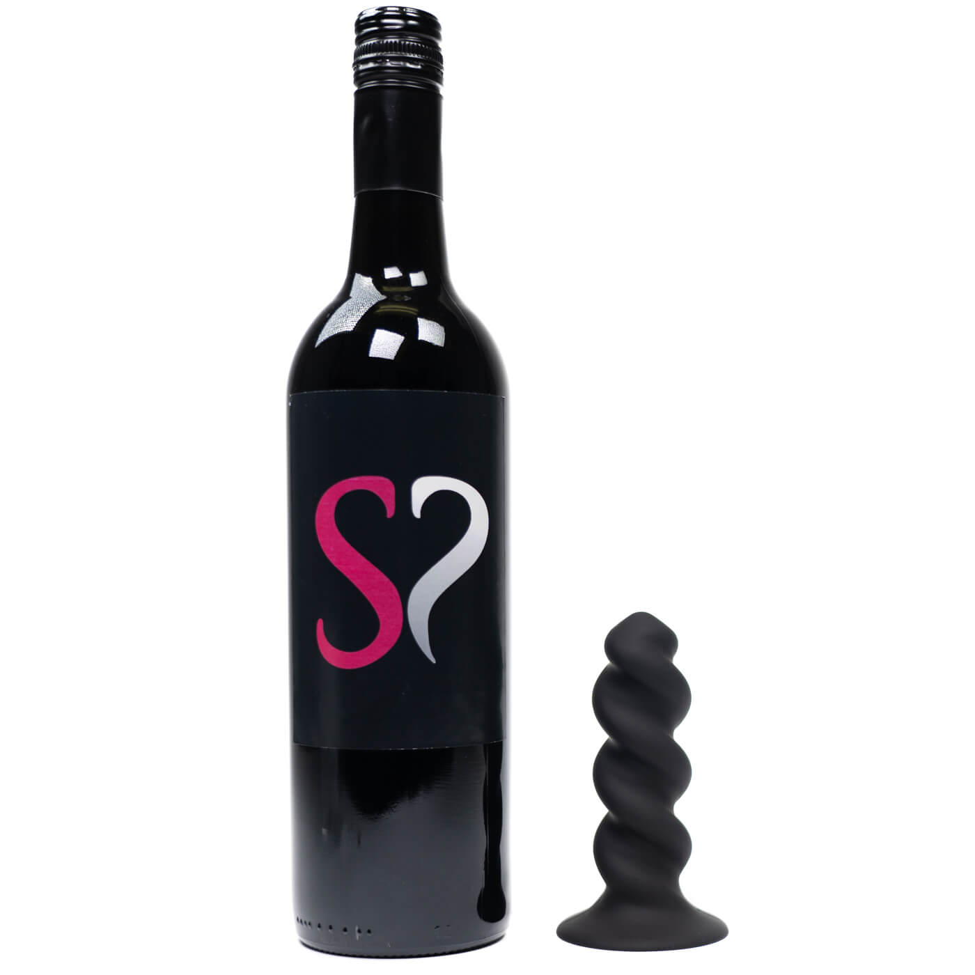 Backdoor Bliss 5 Inch Suction Cup Corkscrew Tapered Silicone Butt Plug