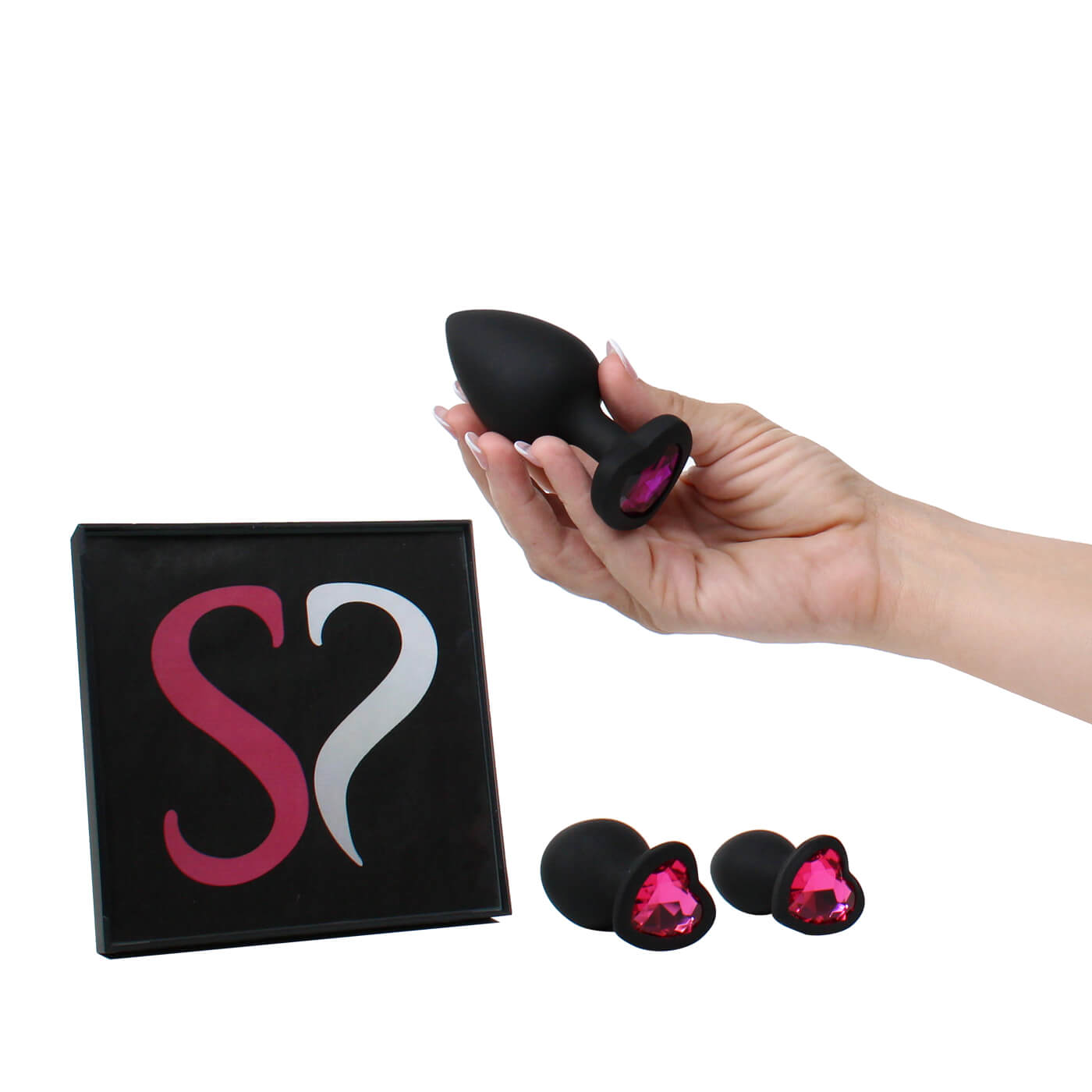 Backdoor Bliss Extra Flexible Silicone Jeweled Butt Plug Training Set