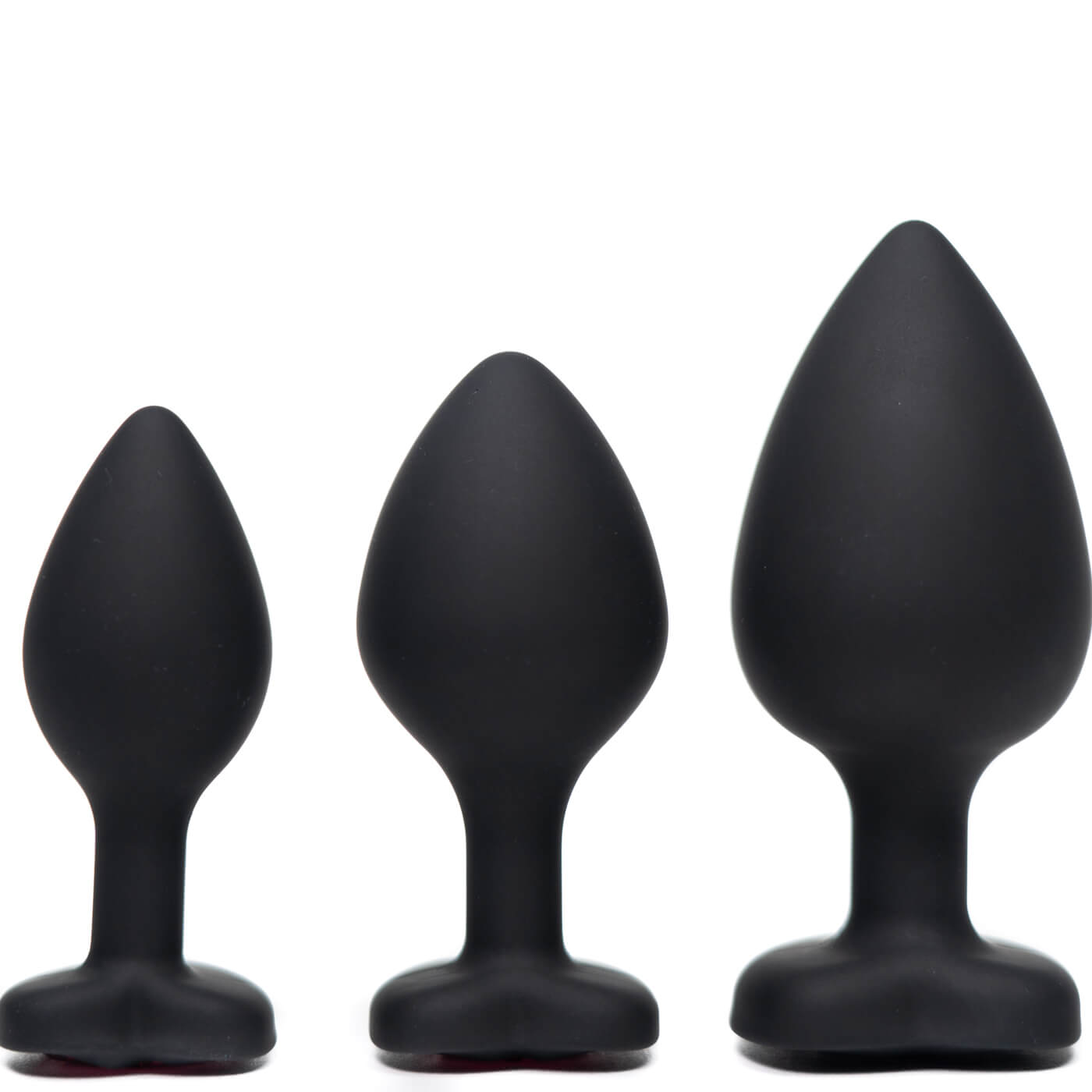 Backdoor Bliss Extra Flexible Silicone Jeweled Butt Plug Training Set