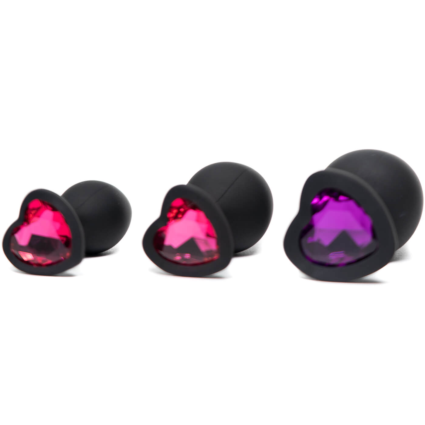 Backdoor Bliss Extra Flexible Silicone Jeweled Butt Plug Training Set