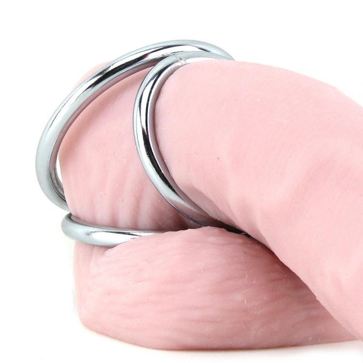 XR Triad LARGE Triple Cock Ring Set by XR Brands - - 3