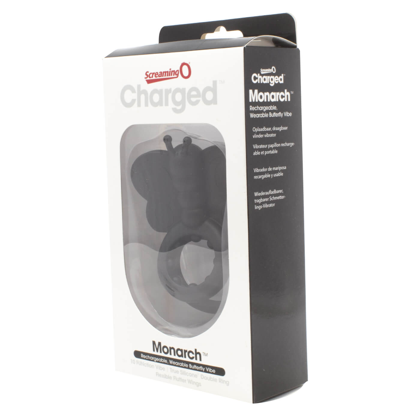 Charged Monarch Butterfly 10 Functions USB Rechargeable Powerful Vibrating Cock Ring