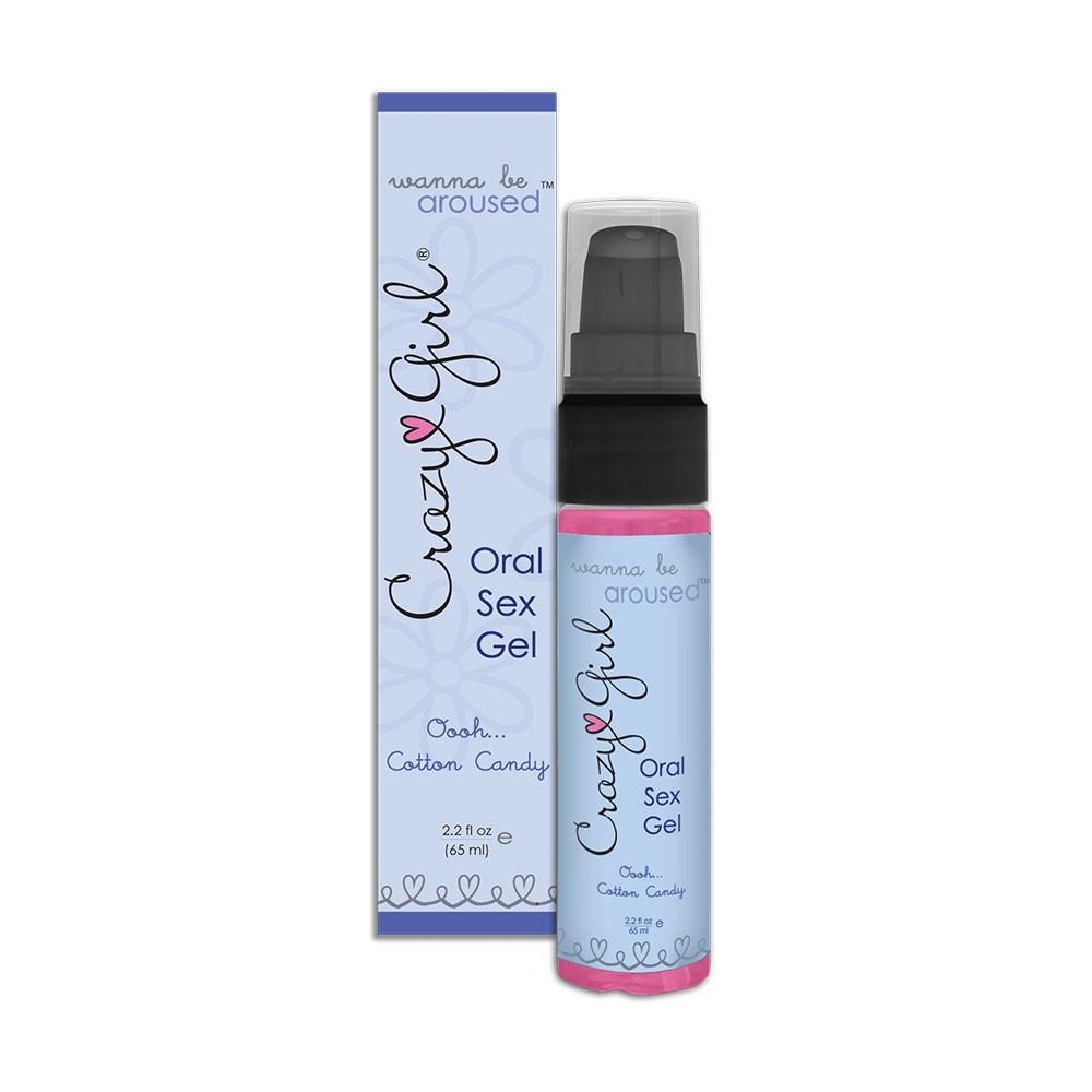Crazy Girl Oral Sex Gel 2oz/59ml in Cotton Candy by Classic Erotica - - 1