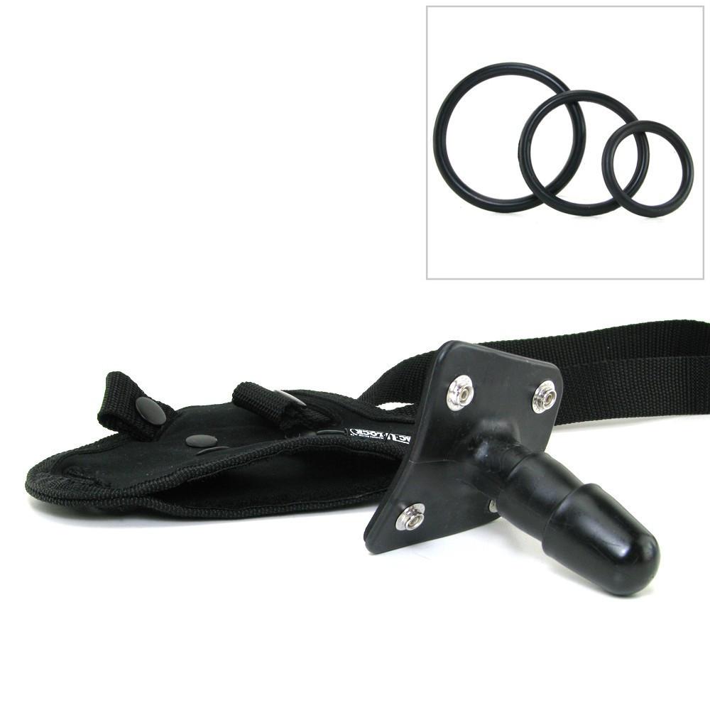 Doc Johnson Vac-U-Lock Platinum Corset Harness with Plug by Doc Johnson - - 2