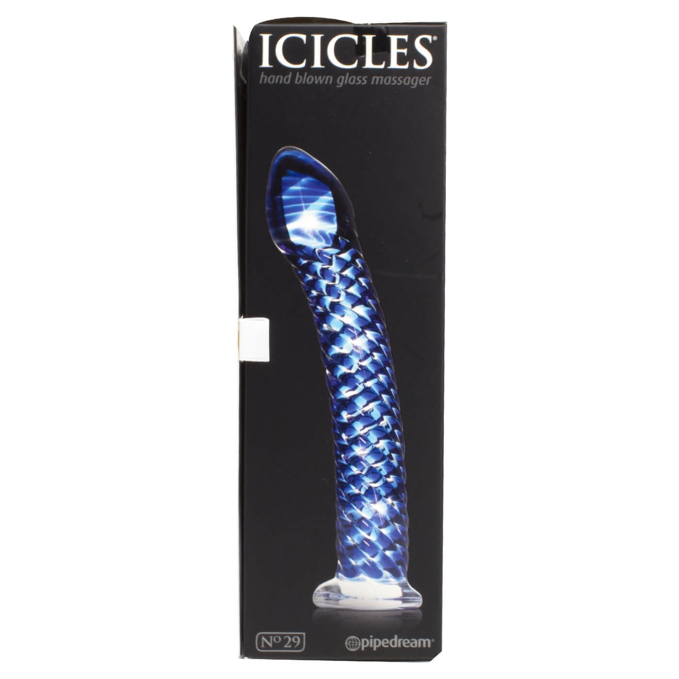 Icicles No. 29 Glass Dildo in Blue