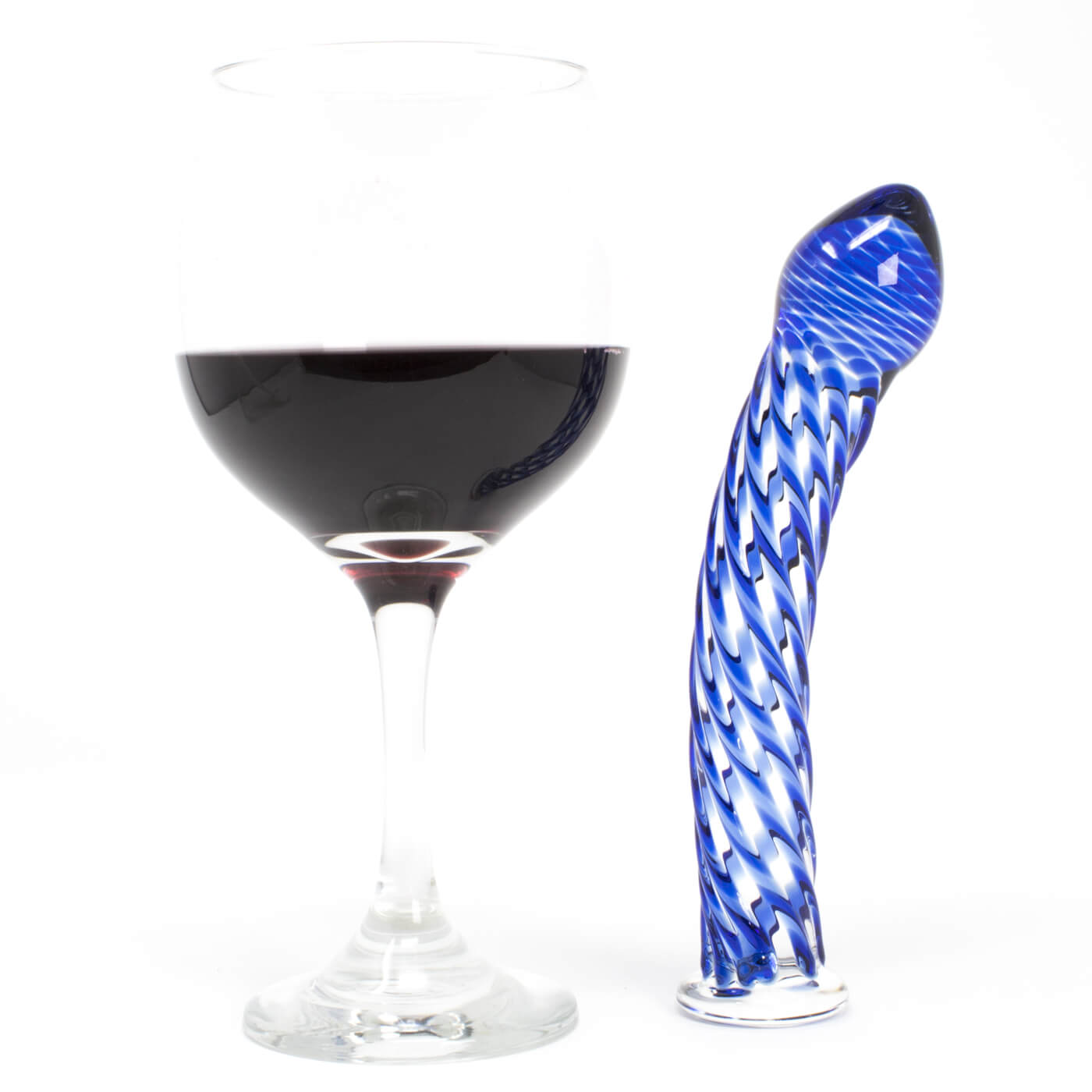 Icicles No. 29 Glass Dildo in Blue