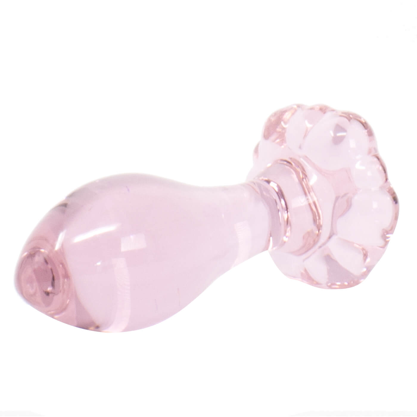 Pipedream Temperature Sensitive Icicles Flower Base No 48 Glass Butt Plug