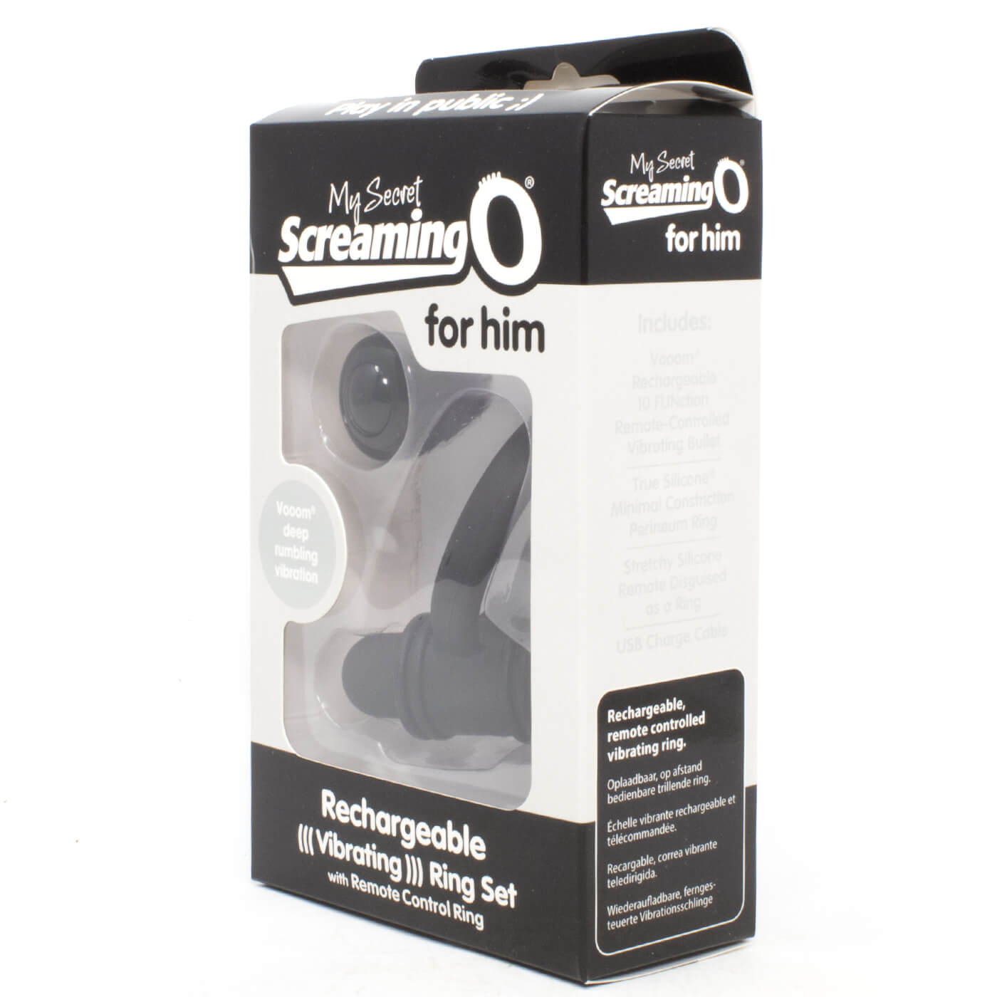 Screaming O My Secret Rechargeable Bullet Vibe and Wireless Ring Remote Set For Men