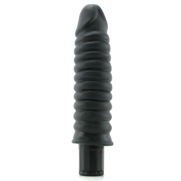 Real Feel No.7 Thick Ribbed 9 Inch Realistic Vibrating Dildo by Pipedream - - 2