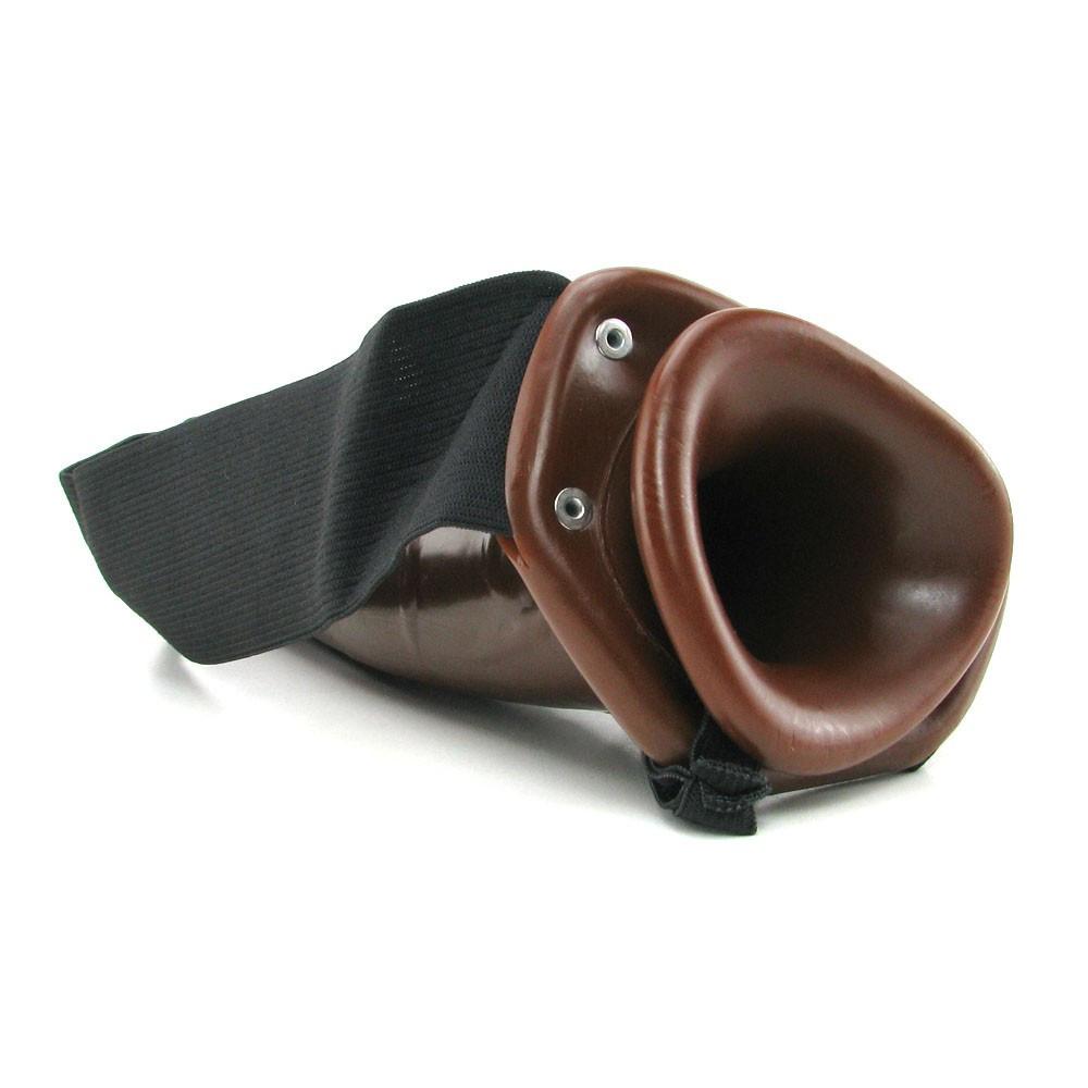 Fetish Fantasy 7.5 Inch Men's Hollow Strap-On in Chocolate by Pipedream - - 3