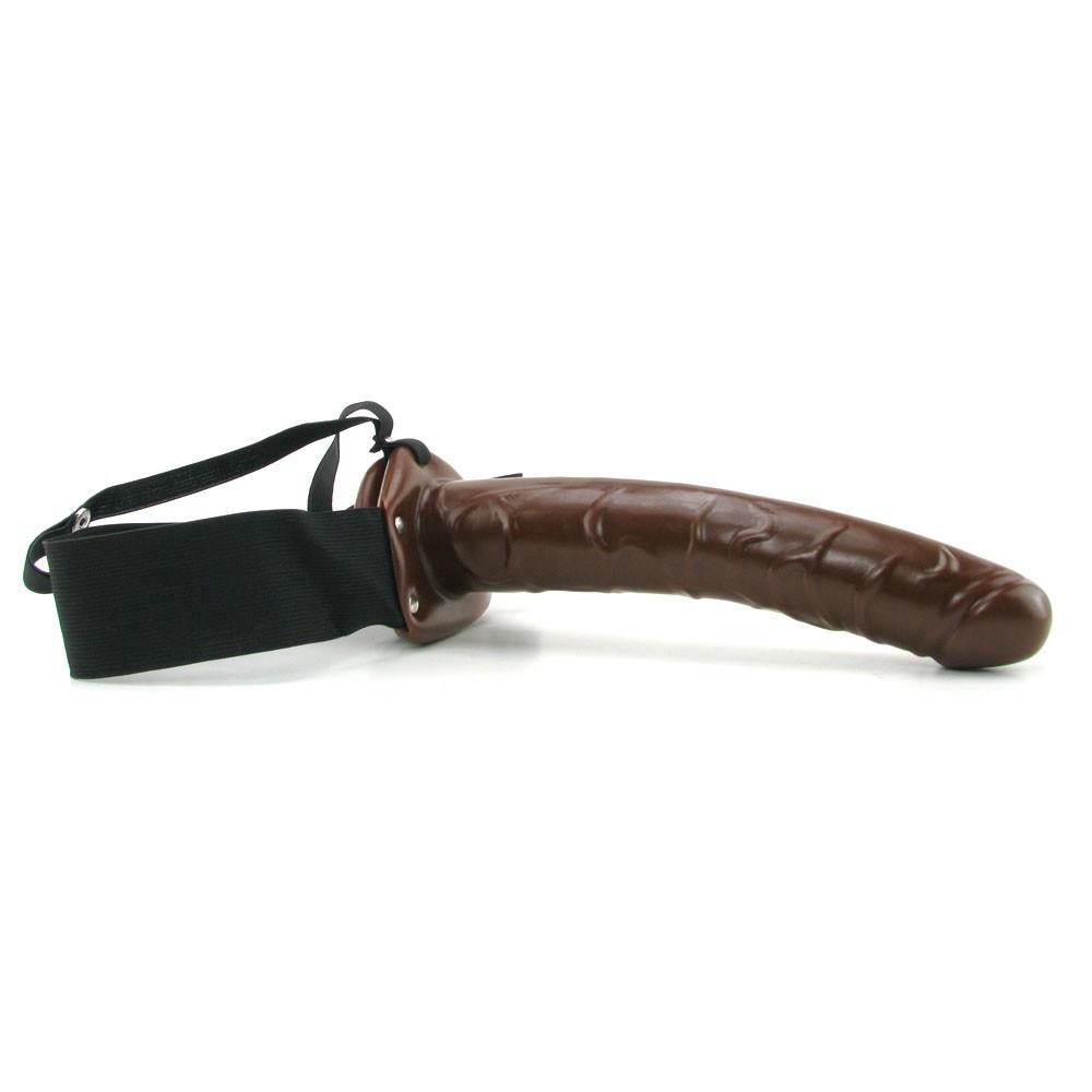 Fetish Fantasy 7.5 Inch Men's Hollow Strap-On in Chocolate by Pipedream - - 4
