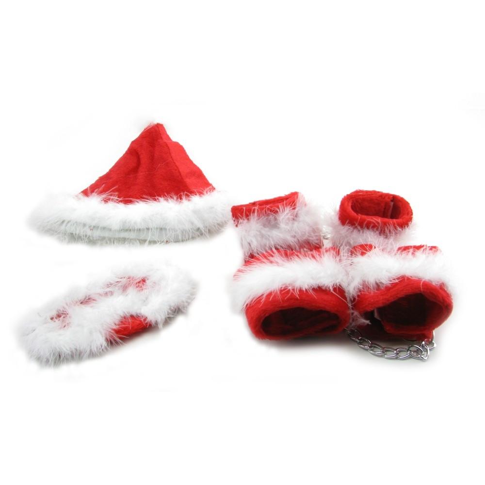Fetish Fantasy Xmas Plush Cuff Set by Pipedream - - 2