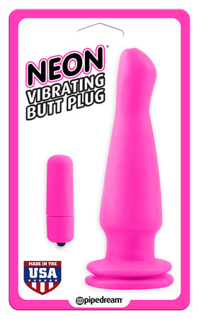 Neon Vibrating Butt Plug
