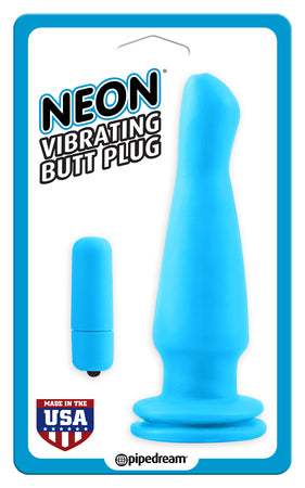 Neon Vibrating Butt Plug