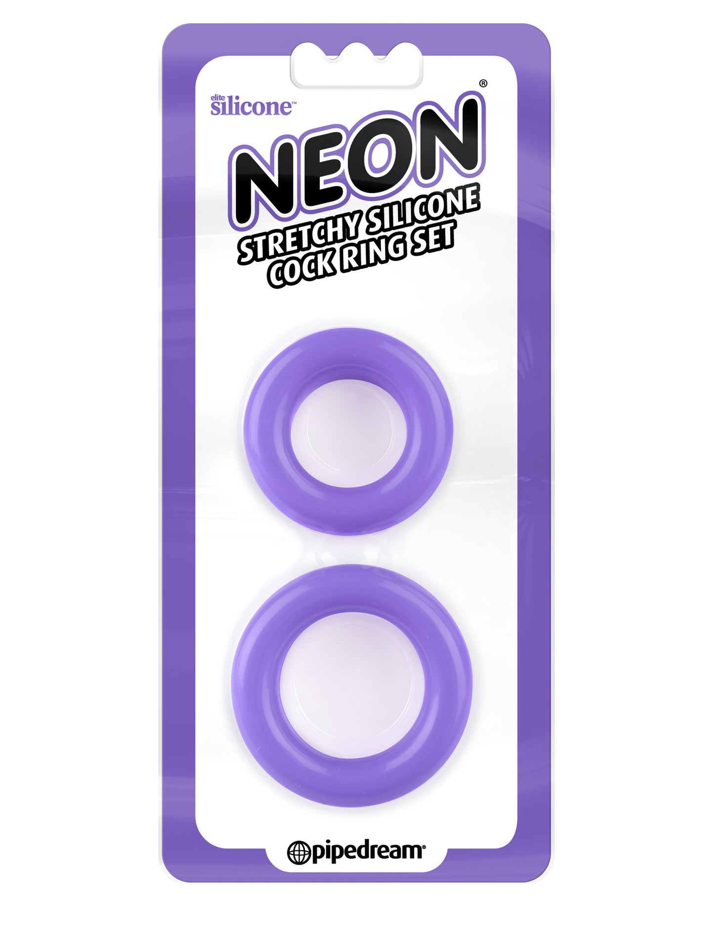 Neon Stretchy Silicone Cock Ring Set