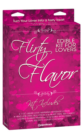 Flirty Flavor, Edible Kit For Lovers