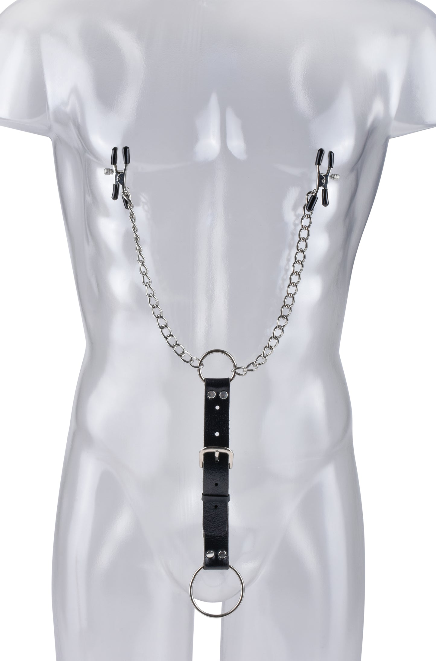 Nipple Clamps and Cockring Set by Pipedream