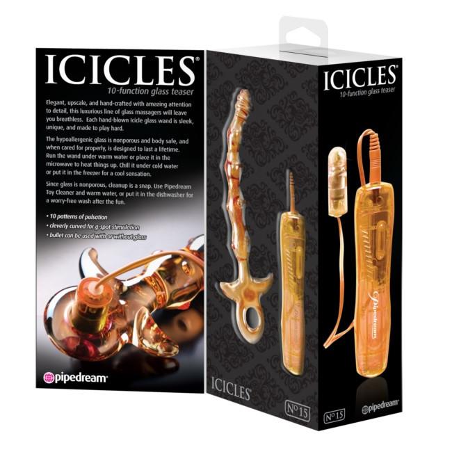 Icicles No. 15 Glass Dildo and Vibrator