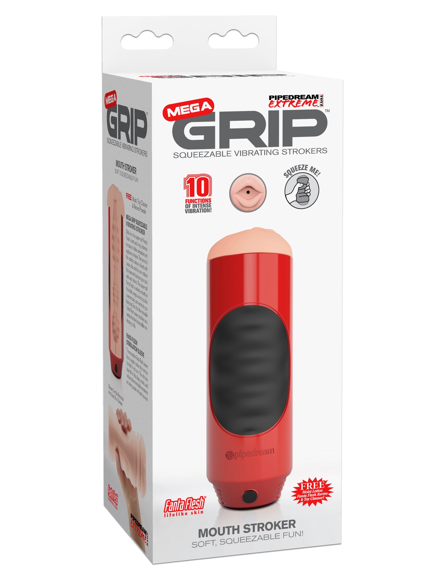 Pipedream Extreme Toyz Mega Grip Vibrating Stroker Mouth
