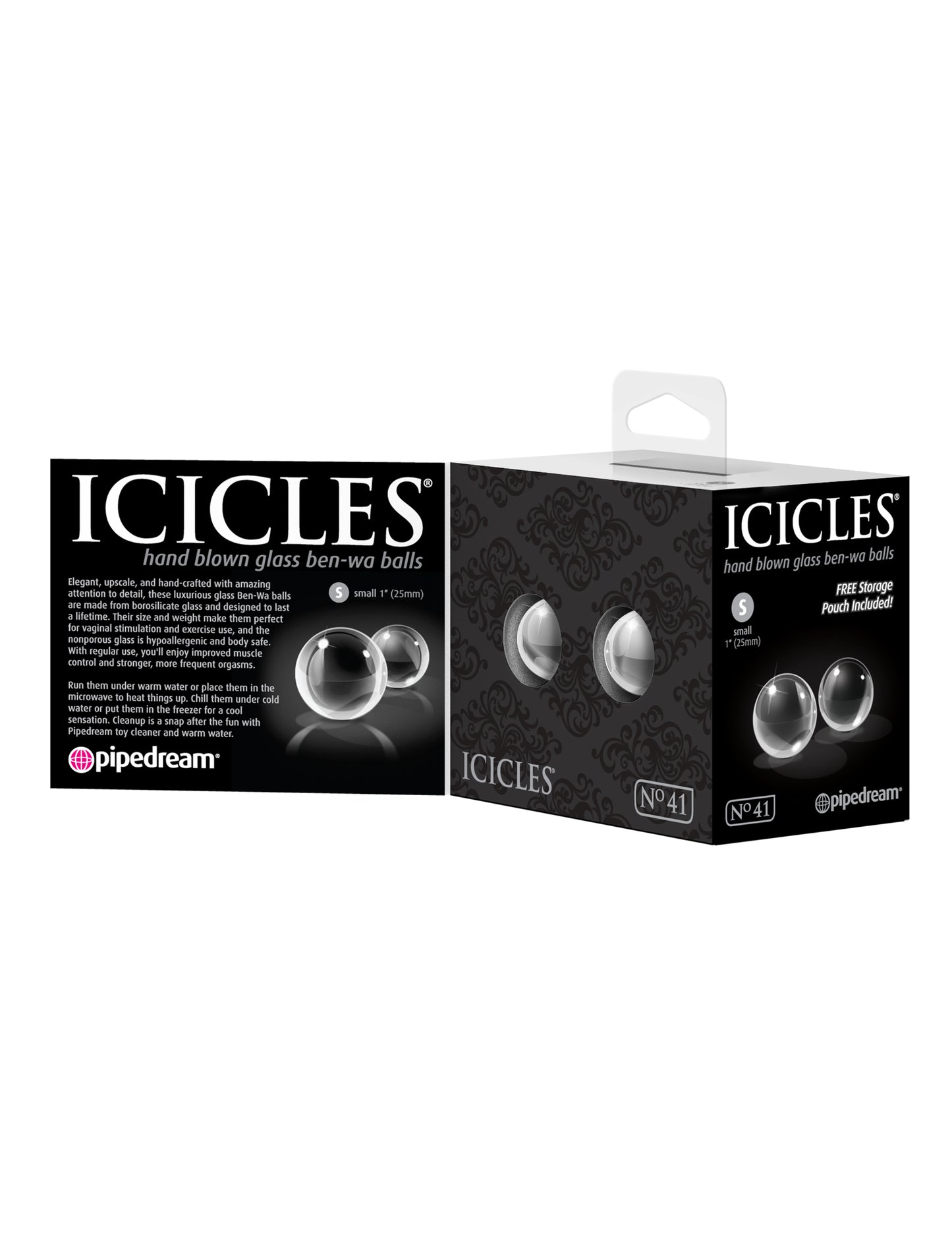 Icicles No. 41 Glass Ben-Wa Balls Small