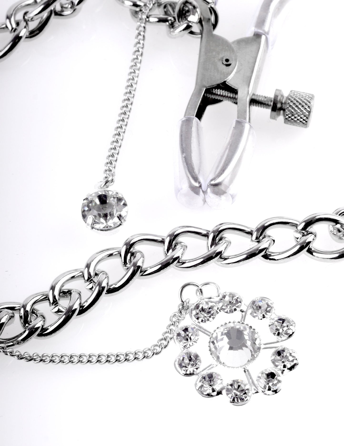 Crystal Nipple Clamps by Fetish Fantasy Series