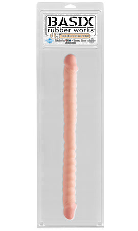 Rubber Works 18" Ribbed Double Dong by Pipedream