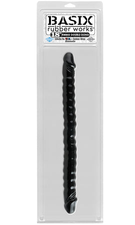 Rubber Works 18" Ribbed Double Dong by Pipedream