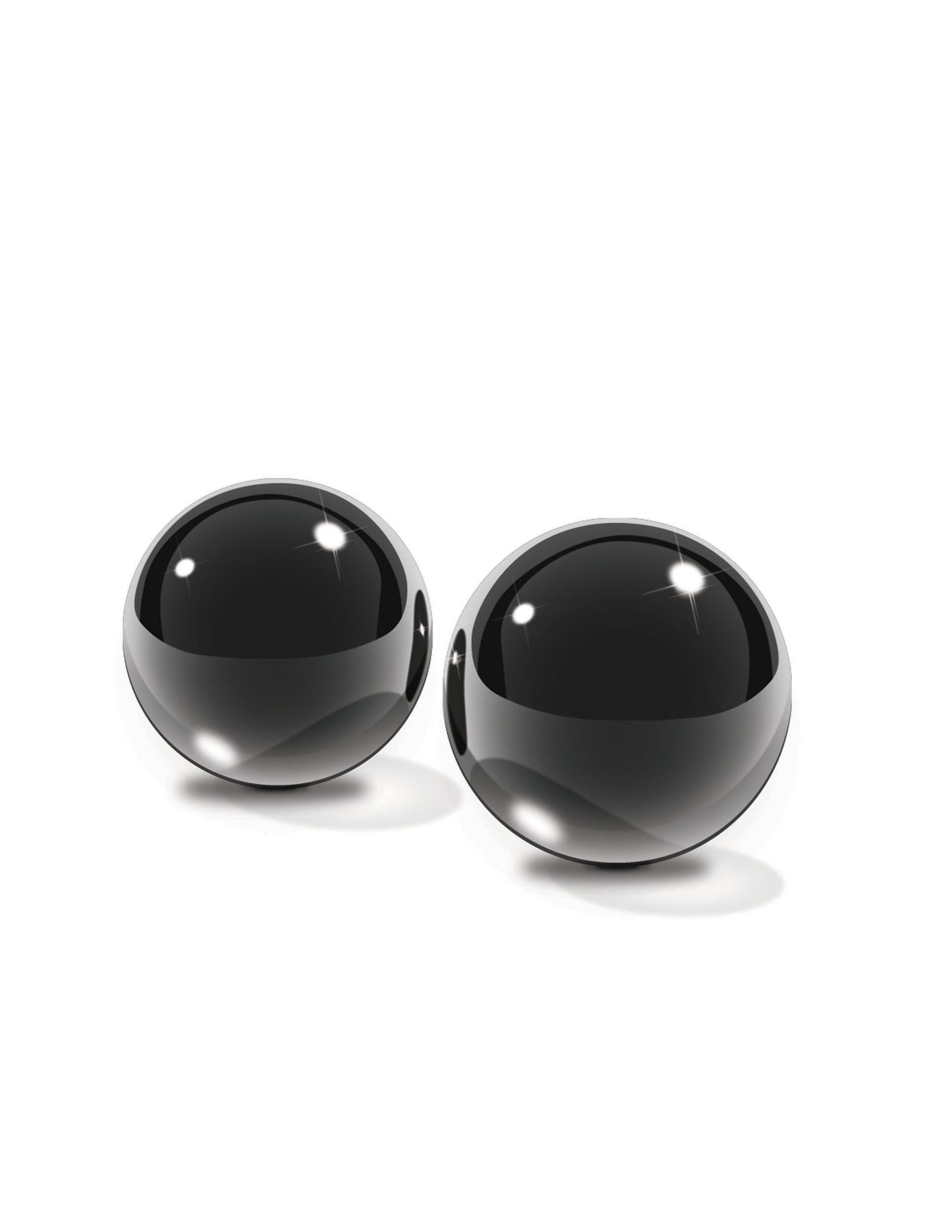 Black Glass Ben-Wa Balls Medium by Fetish Fantasy Limited Edition