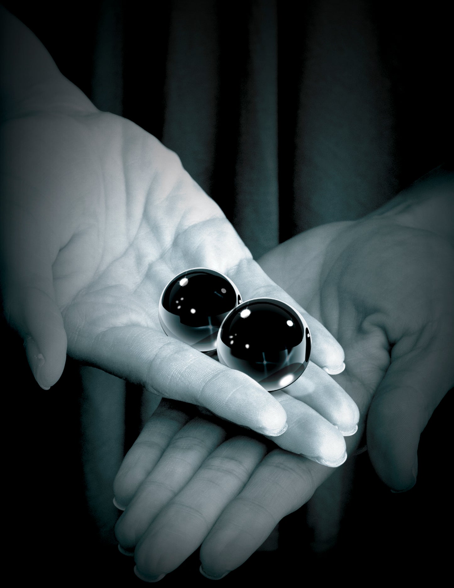 Black Glass Ben-Wa Balls Medium by Fetish Fantasy Limited Edition