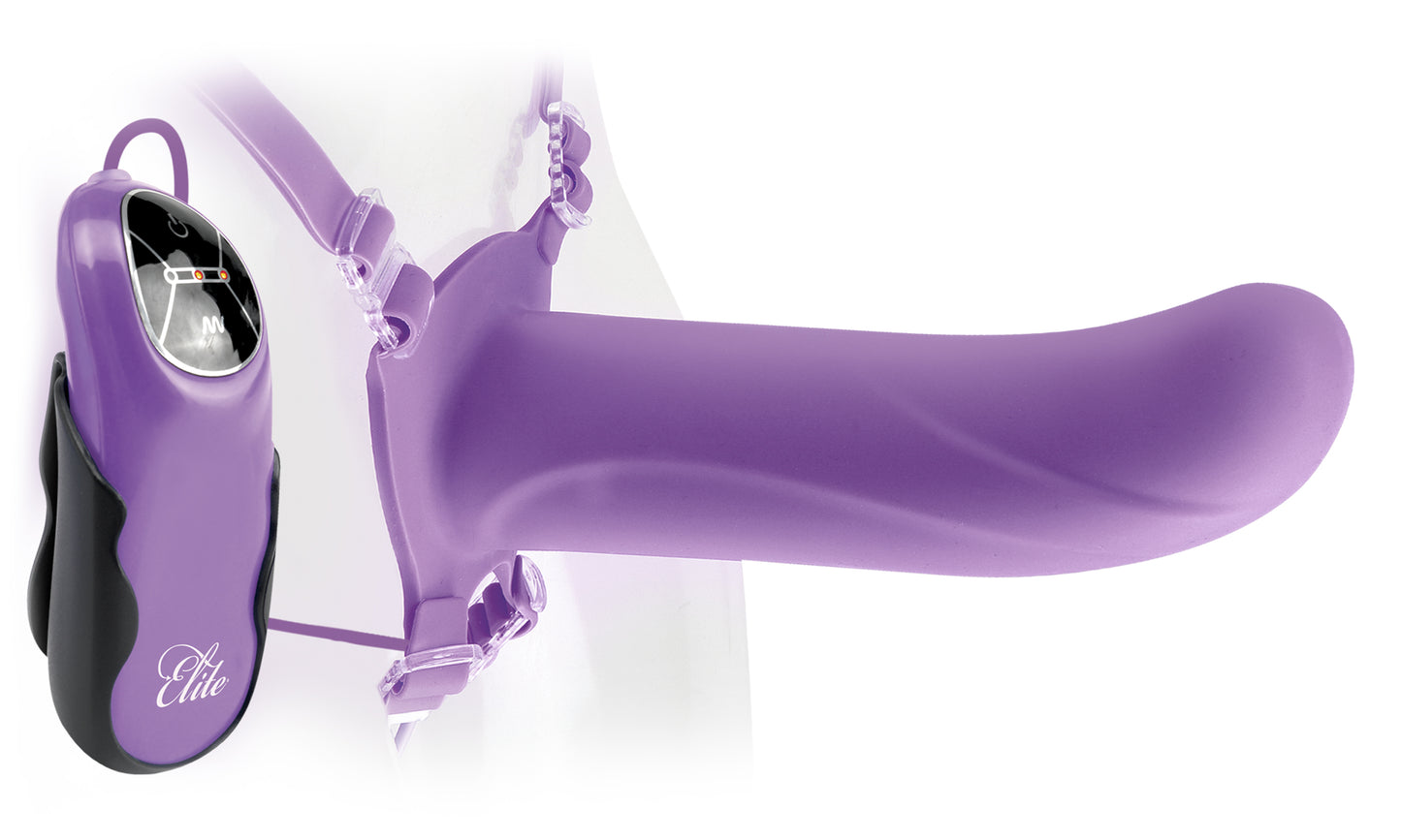 Fetish Fantasy Elite 6" Vibrating Hollow Strap-On