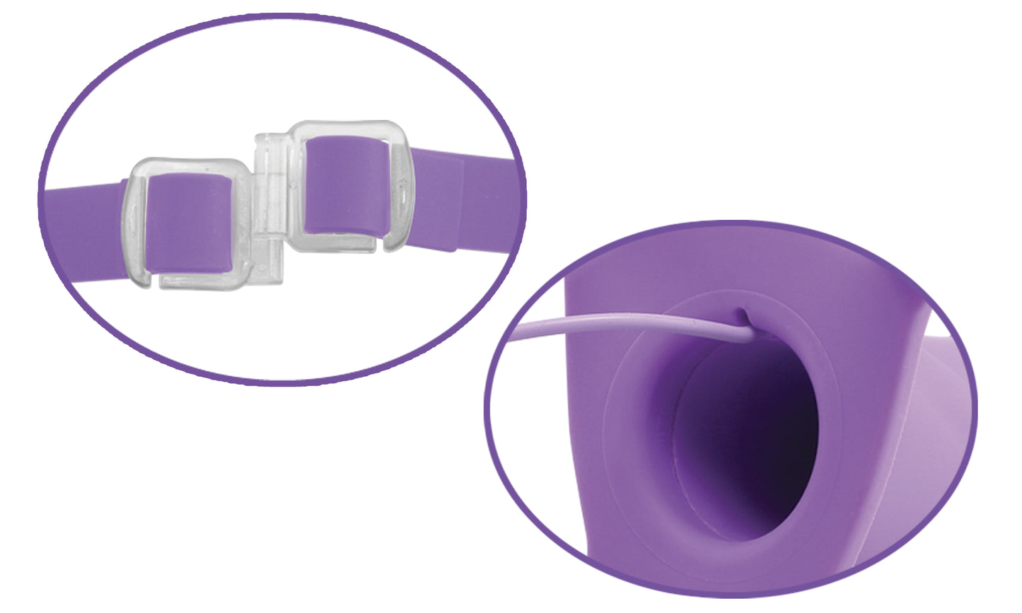 Fetish Fantasy Elite 6" Vibrating Hollow Strap-On