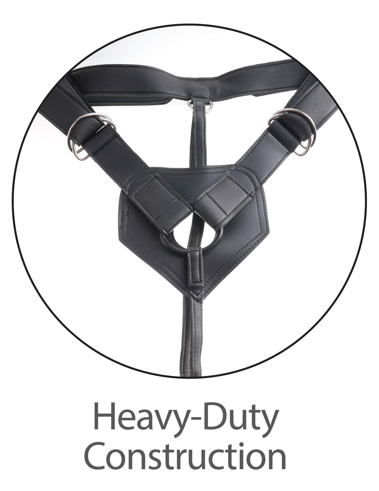 Strap-On Harness w/ 9" Uncut Hollow Cock by King Cock