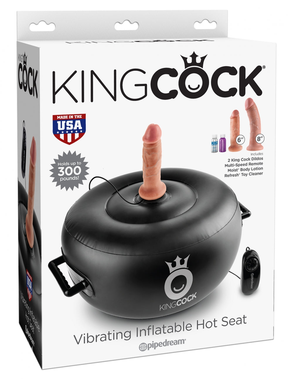 Vibrating Inflatable Hot Seat by King Cock