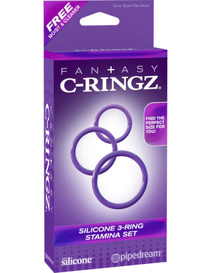 Fantasy C-Ringz Silicone 3-Ring Stamina Set