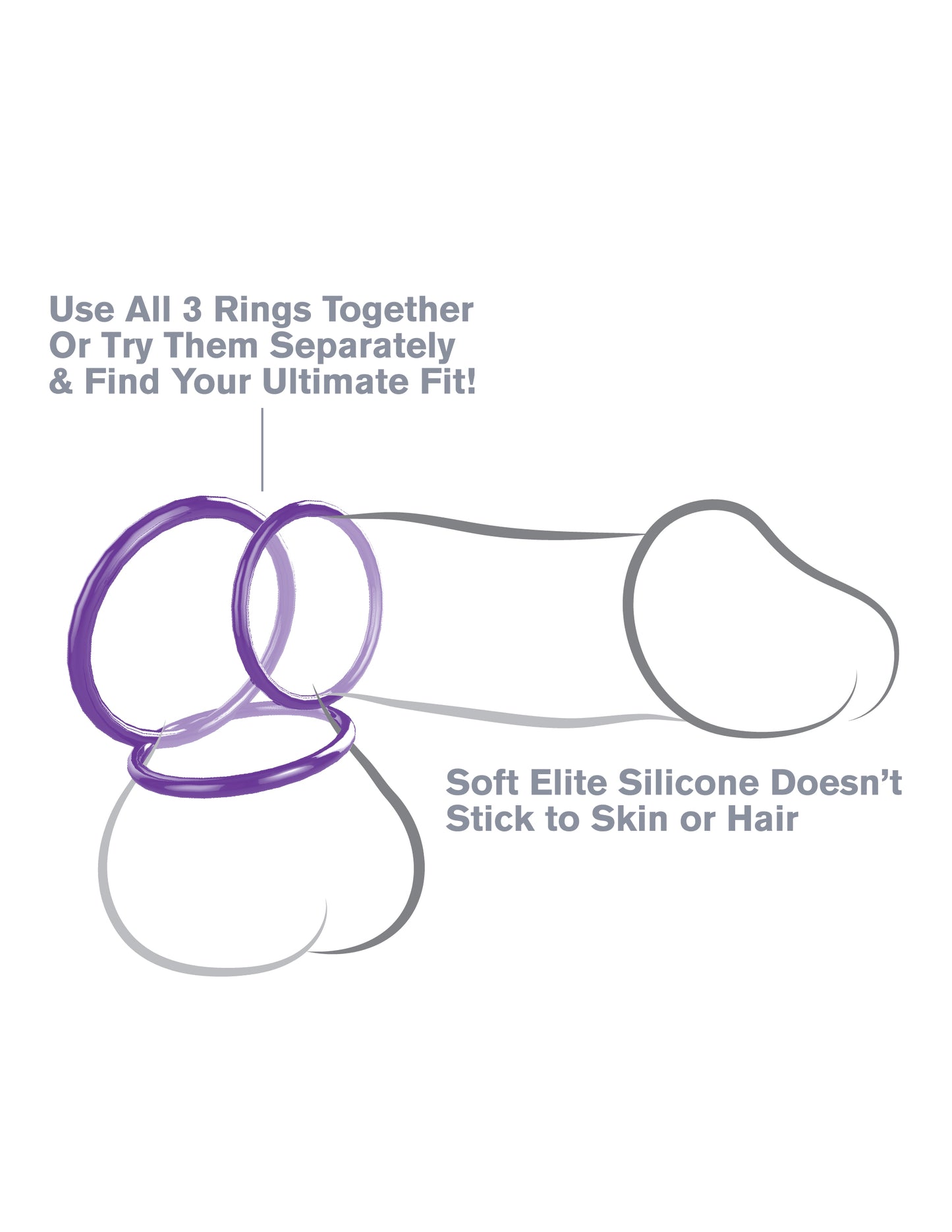 Fantasy C-Ringz Silicone 3-Ring Stamina Set