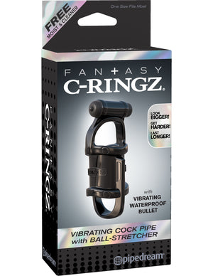 Vibrating Cock Pipe With Ball-Stretcher by Pipedream