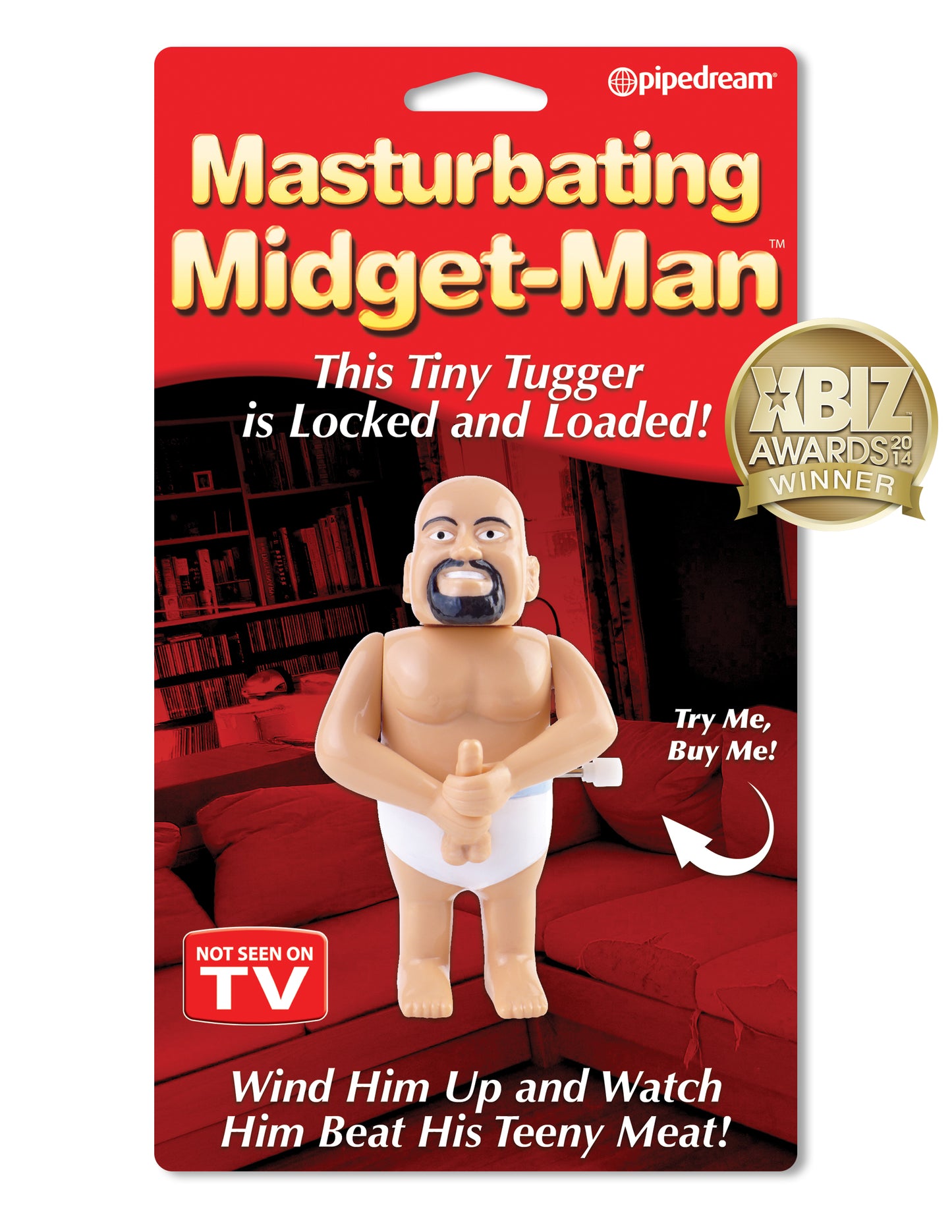 Masturbating Midget-Man Wind-Up Doll