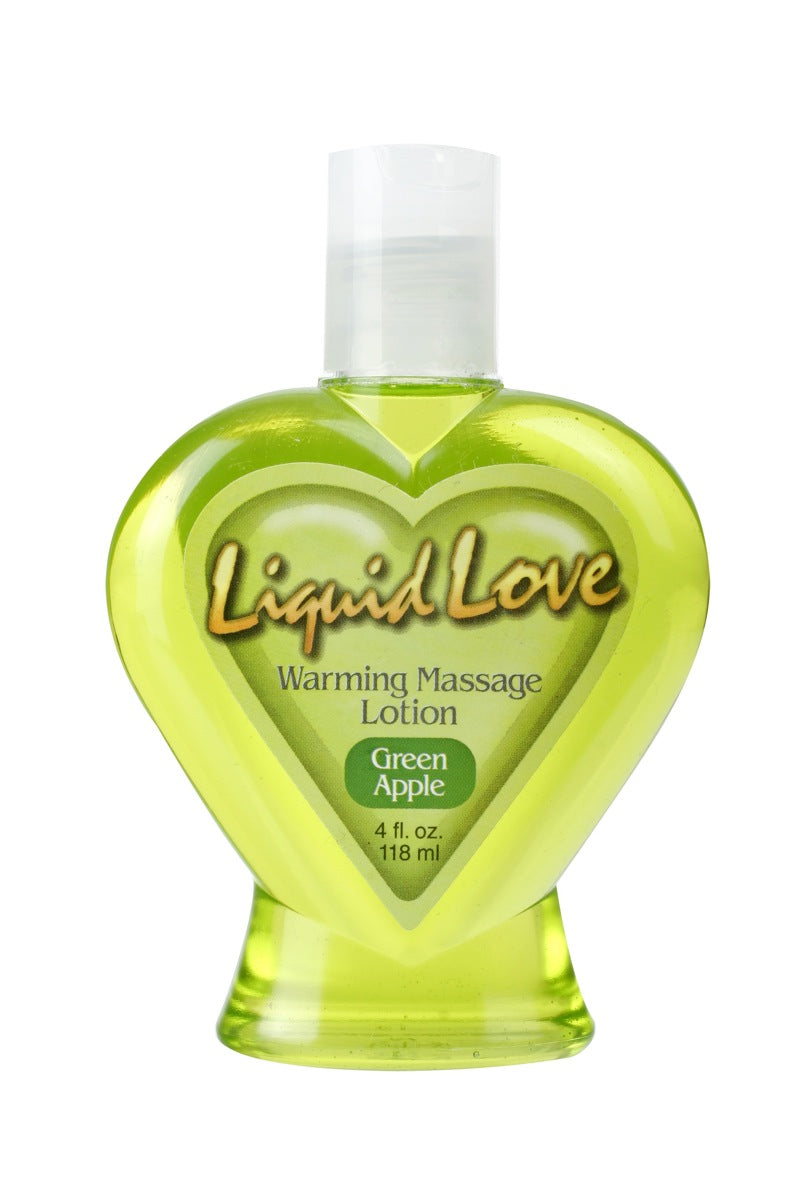 Liquid Love Warming Massage Lotion Green Apple