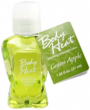Body Heat Warming Massage Lotion Green Apple