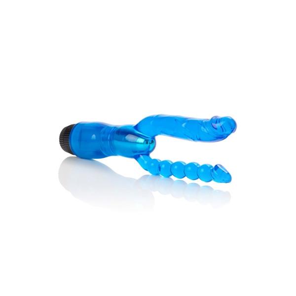 Dual Penetrator Realistic 5 Inch Vibrator Anal Bead Combo