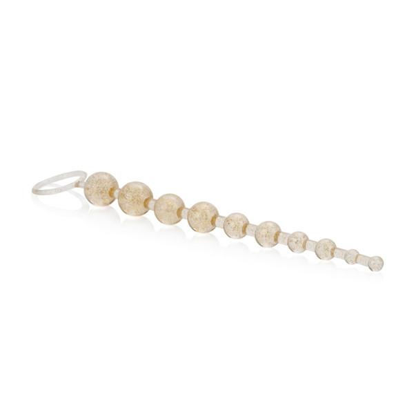 X-10 Extreme Pure Gold Anal Beads in Platinum