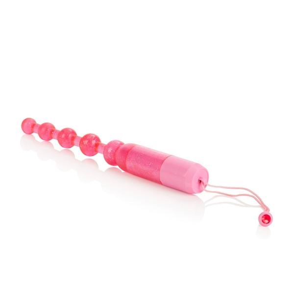 Waterproof Vibrating Pleasure Beads in Pink