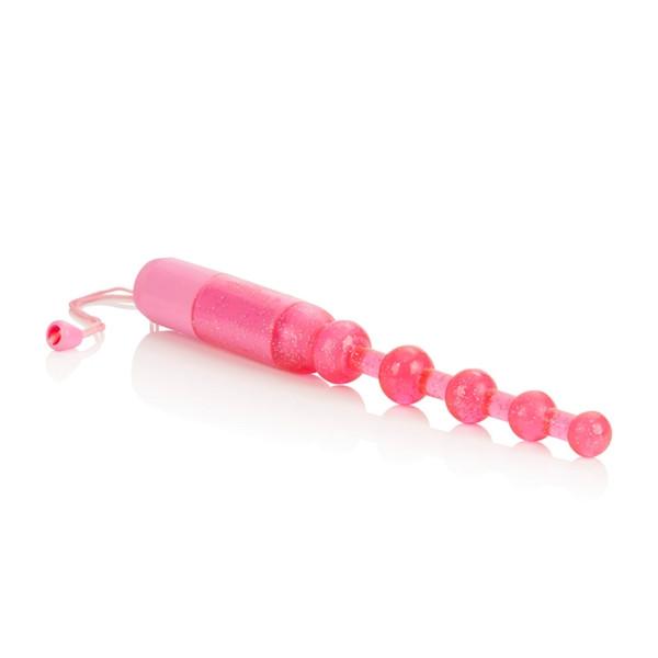 Waterproof Vibrating Pleasure Beads in Pink