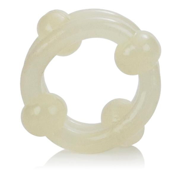 Silicone Island Ring Double Stacker in Glow in the Dark